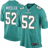 Nike Men & Women & Youth Dolphins #52 Wheeler Green Team Color Game Jersey,baseball caps,new era cap wholesale,wholesale hats